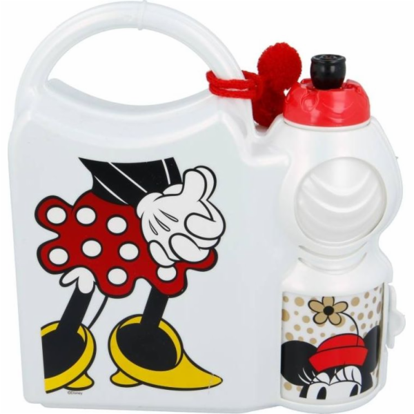 Mickey Mouse Minnie Mouse - Zestaw lunchbox i bidon 400 ml