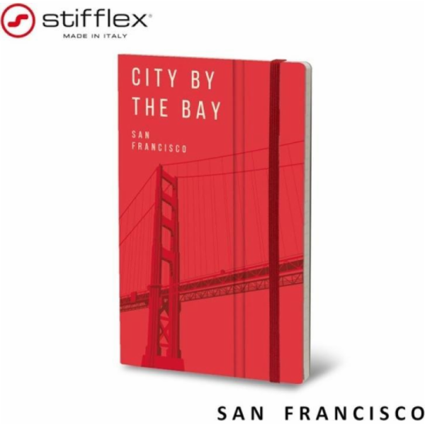Stifflex Notatnik STIFFLEX, 13x21cm, 192 strony, San Francisco