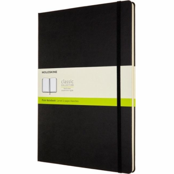 Moleskine Notebook MOLESKINE Classic A4 (21x29,7 cm) hladký, pevná vazba, 192 stran, černá