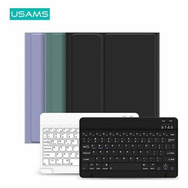 Pouzdro Usams USAMS Winro s klávesnicí iPad 10.2 černé pouzdro-černá klávesnice/černý kryt-černá kayboard IP1027YR01 (US-BH657)