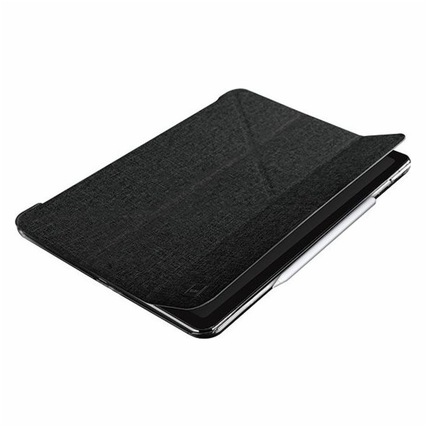 Pouzdro na tablet Uniq UNIQ kryt Yorker Kanvas iPad Pro 12.9 (2020) černá/obsidiánový úplet černý