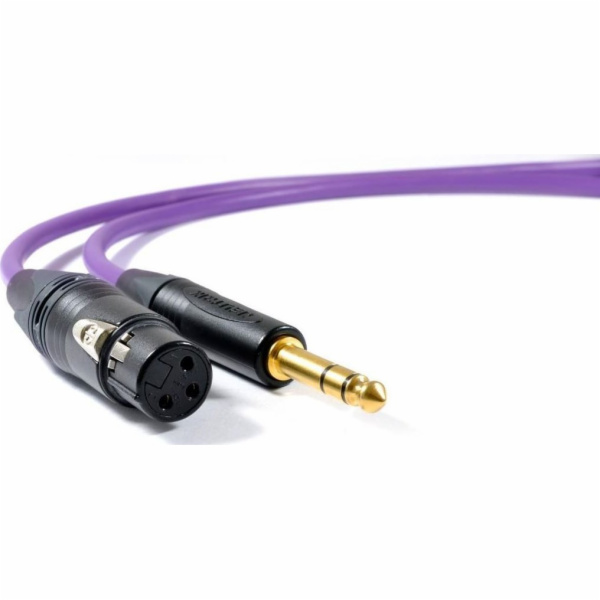 Kabel Melodika Jack 6,3mm - XLR 5m fialový