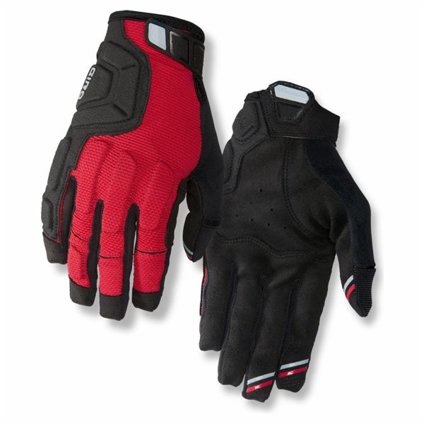 GIRO Remedy X2 pánské cyklistické rukavice černo-červené s. XL