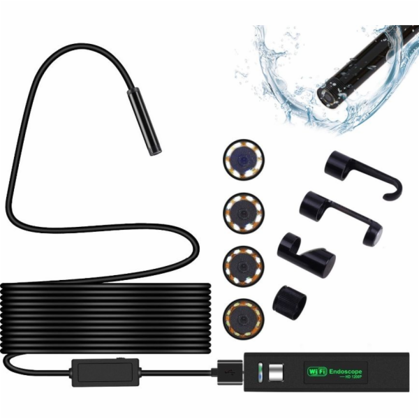 Endoskop Xrec / Inspekční kamera / Wi-Fi USB 1200p 8 mm - 10 metrů