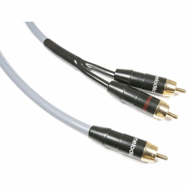 Melodika RCA (Cinch) - RCA (Cinch) x2 kabel 1m šedý