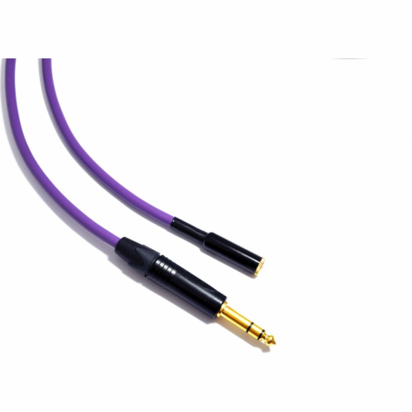Kabel Melodika Jack 3,5mm - Jack 6,3mm 7m fialový