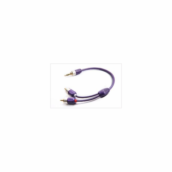 Kabel Furutech-ADL Jack 3,5 mm - RCA (Cinch) x2 1,8 m fialový