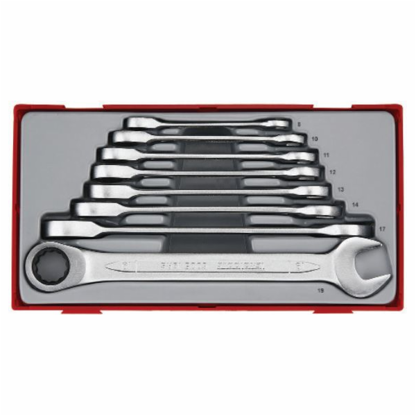 Teng Tools Sada ráčnových kombinovaných klíčů 8 - 19 mm 8ks (166720102)