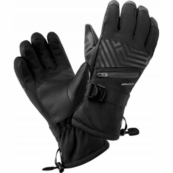 HI-TEC Lyžařské rukavice Rodeno Black s/M