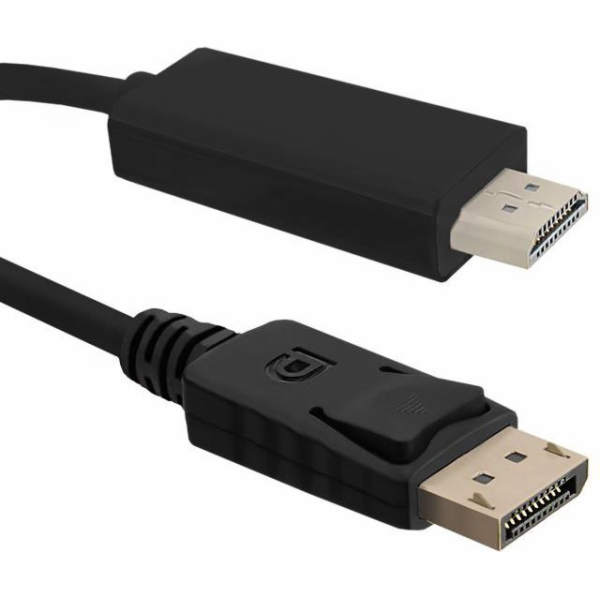 Qoltec DisplayPort – kabel HDMI 1 m černý (50435)