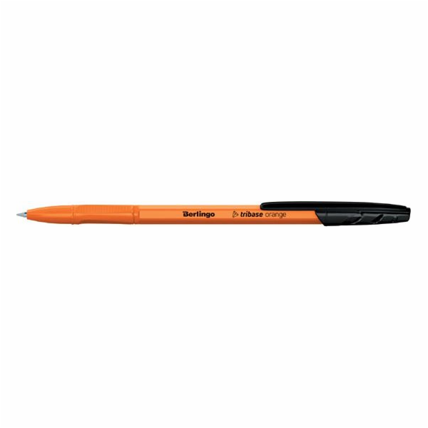 Berlingo Berlingo, kuličkové pero, černé, 50ks, 0,7mm, Tribase Orange