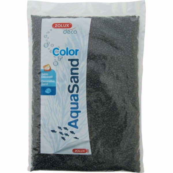 Zolux Aquasand Color ebenově černá 1kg