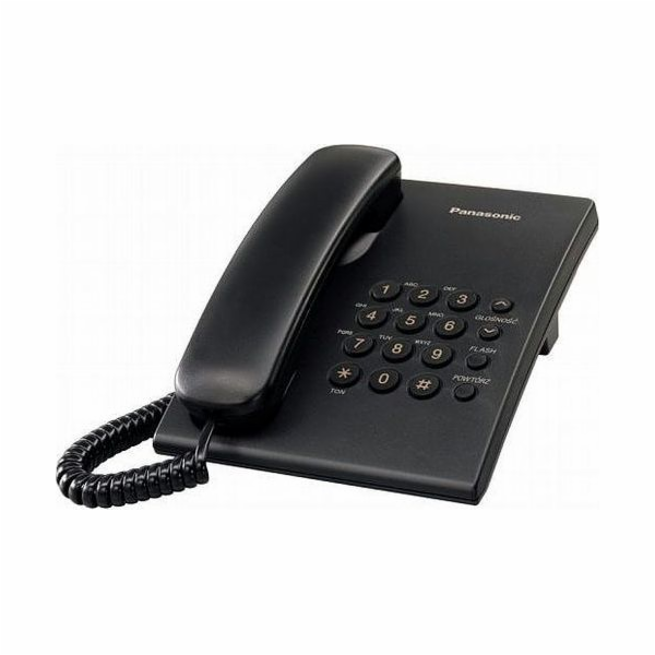 Stolní telefon Panasonic KX-TS500PDB černý