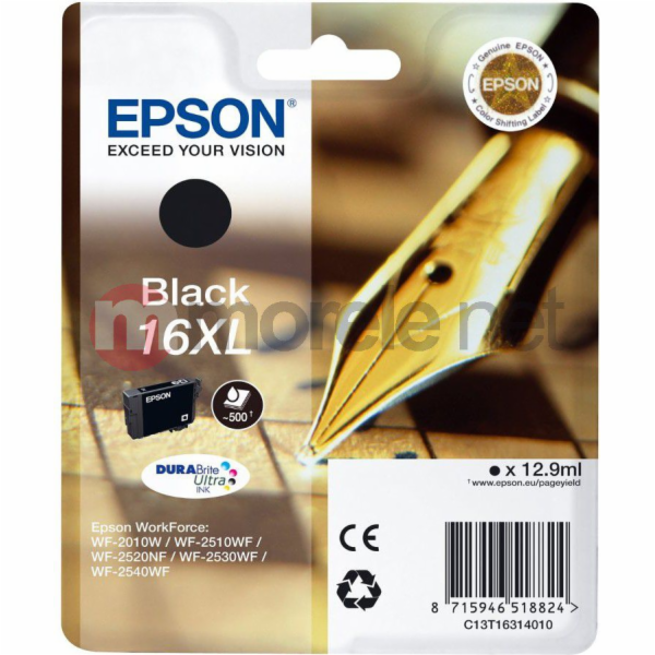 Inkoust Epson T1631 XL (C13T16314010) černý