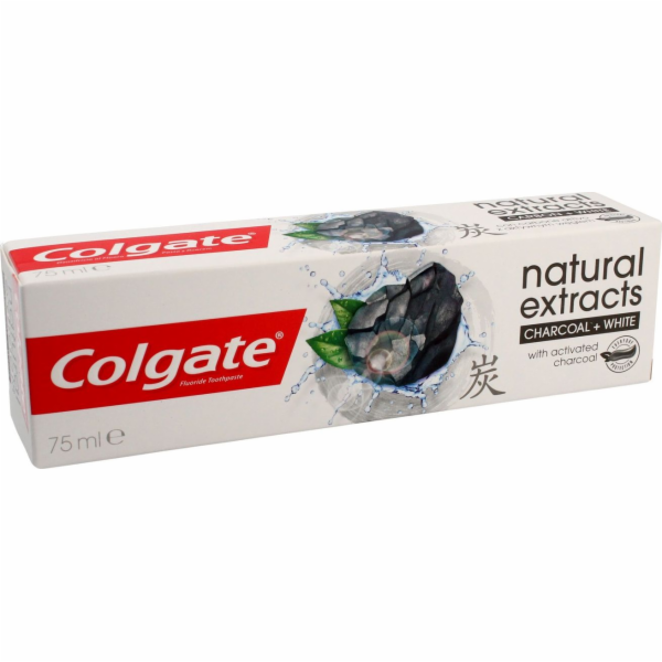 Colgate zubní pasta přírodní extrakty dřevěné uhlí + bílá 75ml