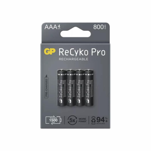 Nabíjecí baterie GP ReCyko Pro Professional AAA (HR03) - 4Ks