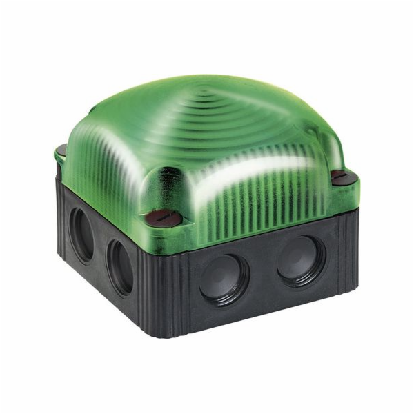 WERMA Výstražný maják zelený 24V DC LED pevné IP66 (853.200.55)