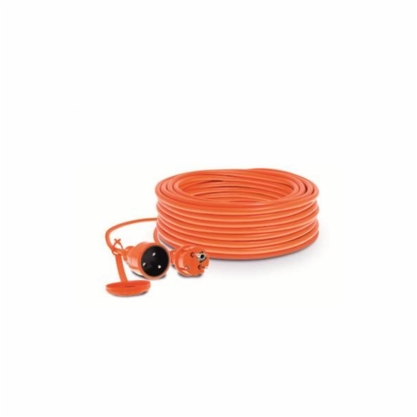 KEL Garden prodlužovací kabel 1-zásuvka w/u 20m 16A oranžová (W-96984)