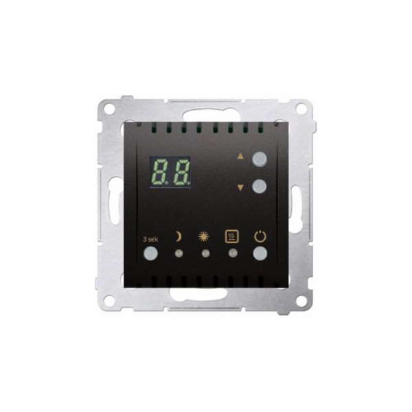 Kontakt-Simon Simon 54 Regulátor teploty s displejem, vnitřní teplotní senzor antracit (DTRNW.01/48)