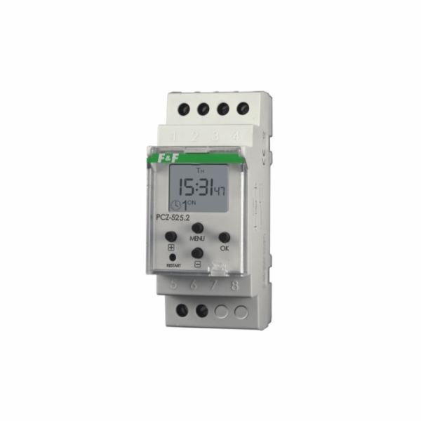 F&amp;F Control timer 16A astronomický jednokanálový 24-264V AC/DC PCZ-525