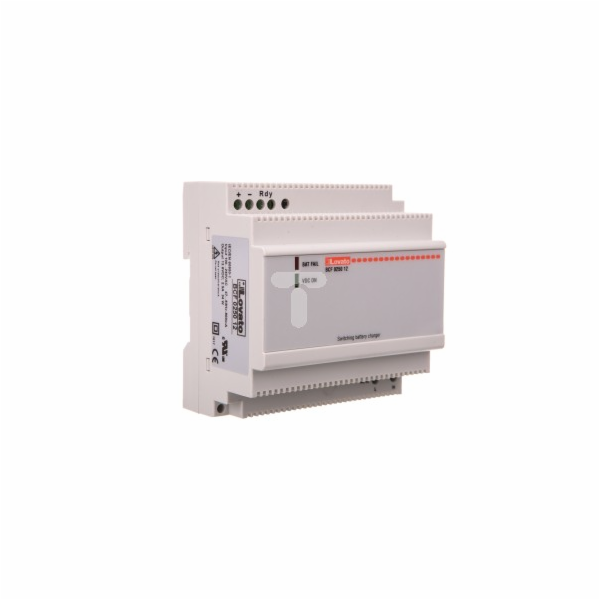 LOVATO elektrická nabíječka baterií 100-240V AC/12V DC 2,5A (modulární)