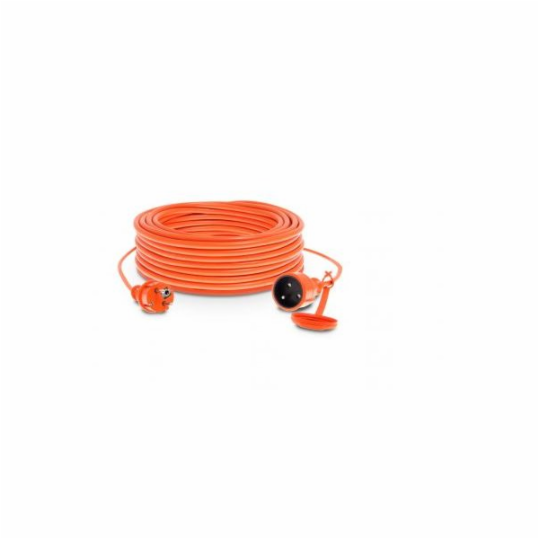 KEL Garden prodlužovací kabel 1-zásuvka w/u 30m 16A IP44 oranžová (W-96986)