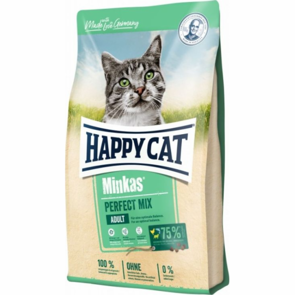 Happy Cat Minkas Perfect Mix drůbež, ryby a jehněčí maso 10 kg