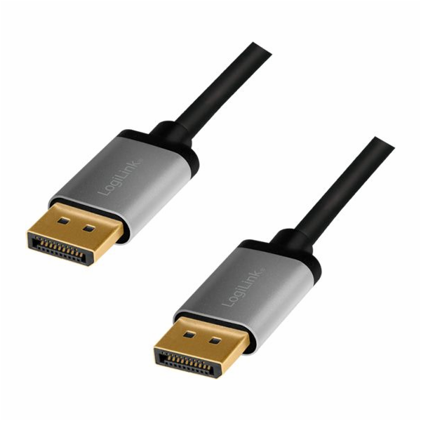 Kabel DisplayPort 4K/60 Hz,DP/M do DP/M aluminiowy 1m