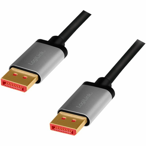 Kabel DisplayPort 8K/60 Hz,DP/M do DP/M aluminiowy 2m
