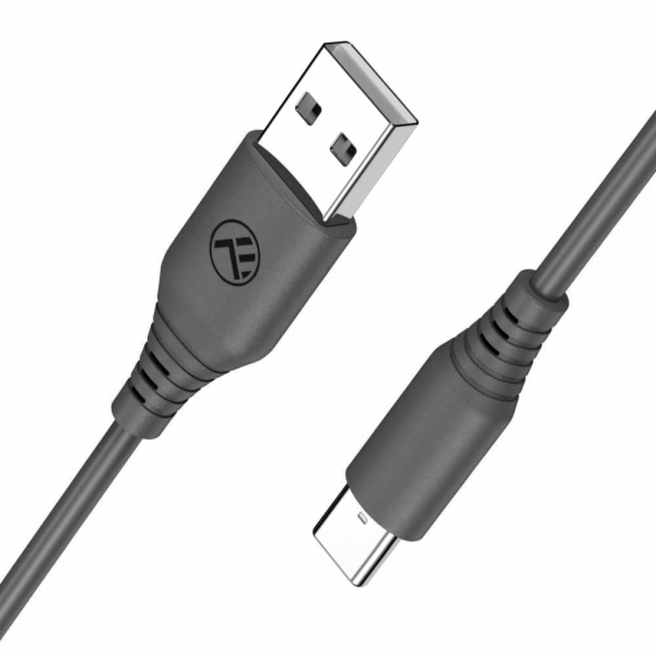 Tellur Silicone USB to Type-C cable 1m black