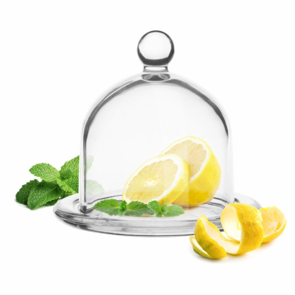 Dóza na citron 12,5x12cm sklo