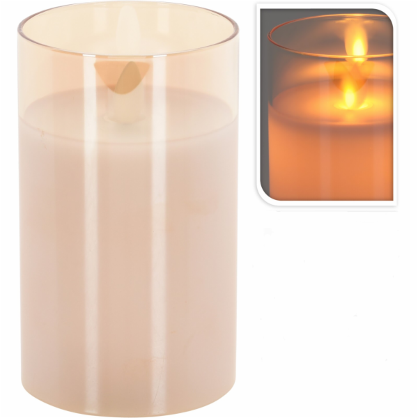 Svíčka ve skle LED 12,5x7,5 cm