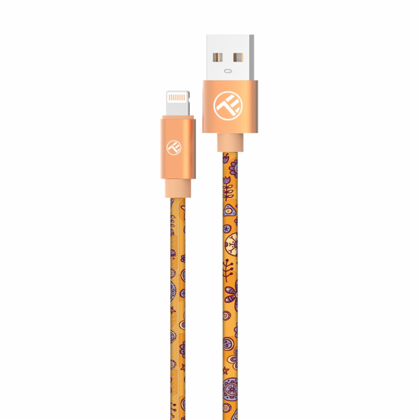Tellur Graffiti USB to Lightning cable 3A 1m orange