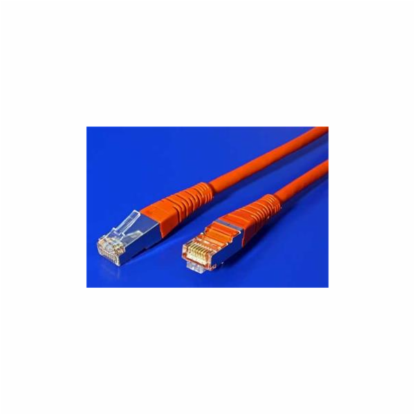 Patch kabel FTP cat 5e, 0,5m - červený