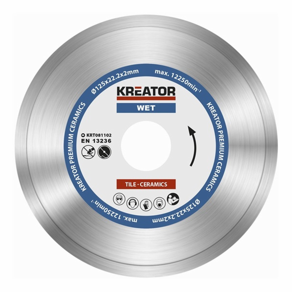 Kreator KRT081102 - Diamantový kotouč celoobvodový 125mm PREMIUM