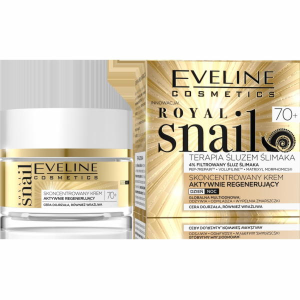 Eveline Royal Snail 70+ Concentrated Aktivně regenerační denní a noční krém 50ml