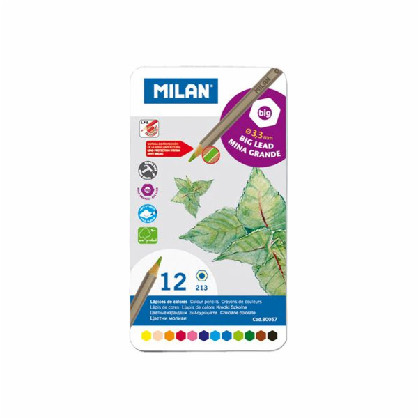 Milan Šestihranné tužky 12 barev