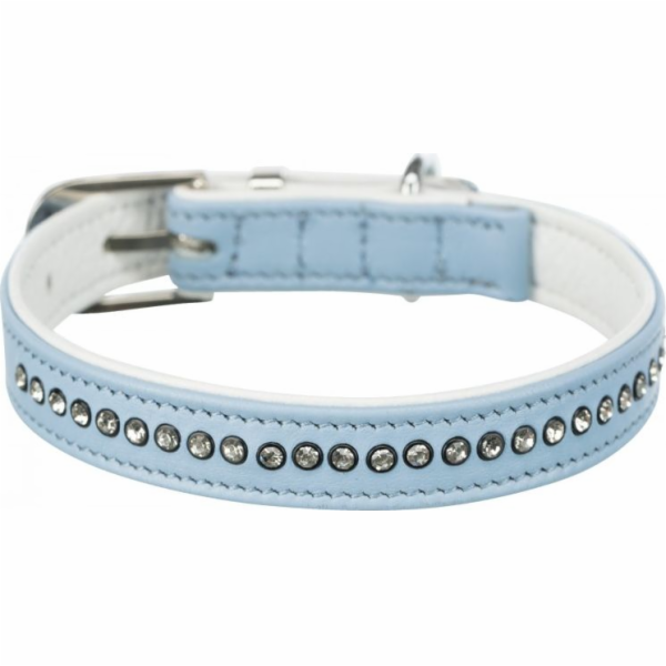 Trixie Active Comfort Collar s horskými krystaly, pro psa, světle modrá, XS - S: 20-24 cm/12 mm