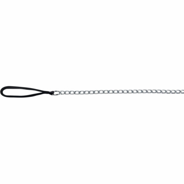 Trixie Chain vodítko s nylonovou smyčkou - černá 3 mm