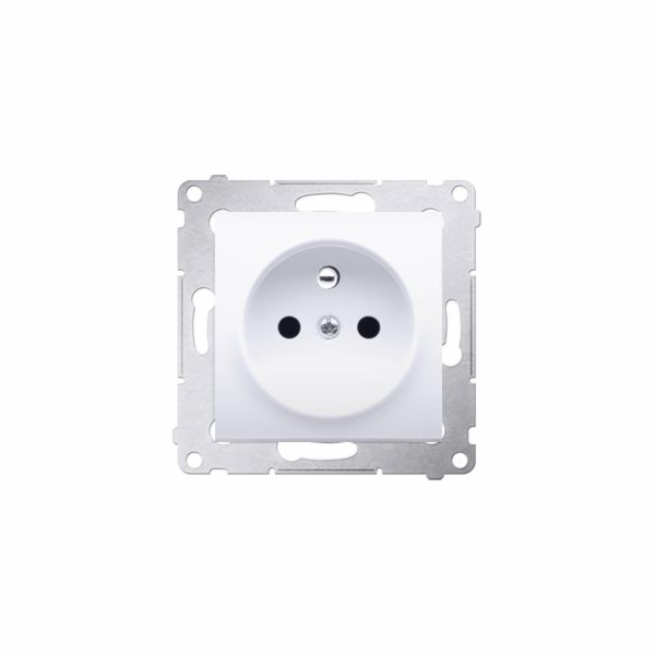 Kontaktní soket Single Plug Simon 54 16A IP20 White (DGZ1CZ.01/11)