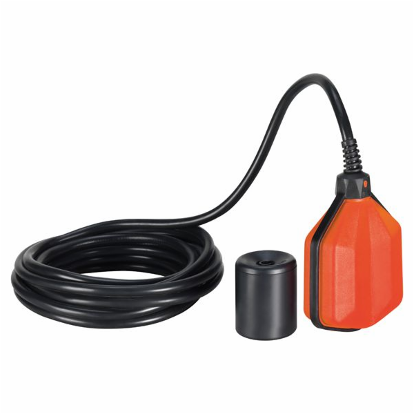 Elektrický plovákový spínač Lovato s 10m PVC kabelem pro čistou a šedou vodu s protizávažím (LVFSP1W10)