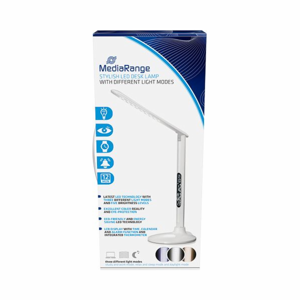 Stolní lampa MediaRange bílá (MROS501)