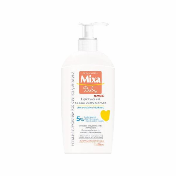Mixy Baby Lipid Gel pro mytí těla a vlasy 250 ml