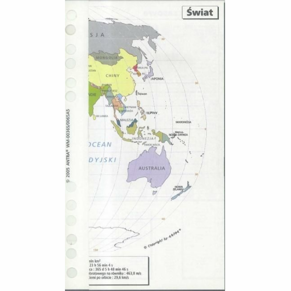 ANTRA Příspěvek k organizátoru A5 Map of the World (270068)