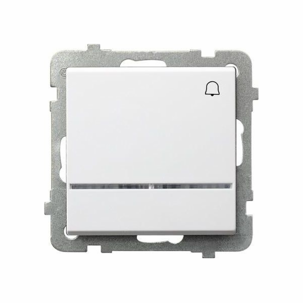 Ospel Sonata 10AX IP20 zvonkové tlačítko bílé (ŁP-6R/m/00)