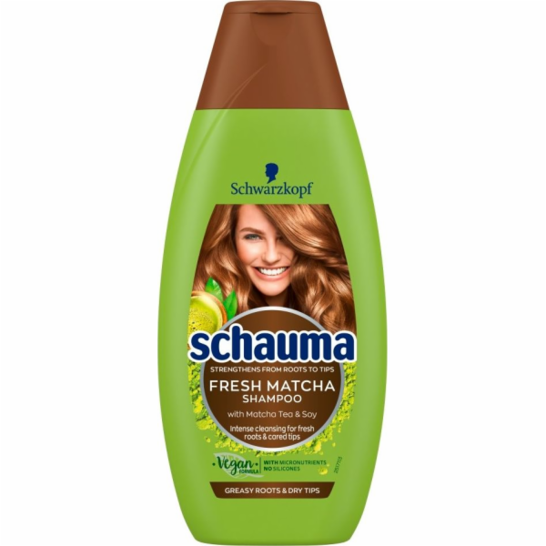 Schwarzkopf Fresh Matcha šampon pro mastné a suché vlasy 400 ml