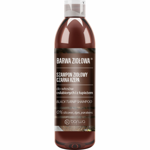 Barevný vlasový šampon černý suchý zip 250 ml