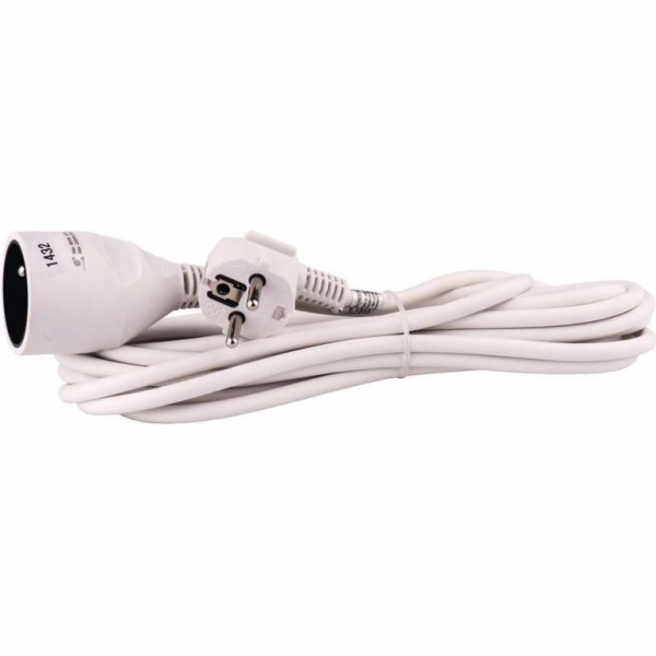 Prodlužovací kabel EMOS se zemí 1 bílý zásuvka 5m (P0115)