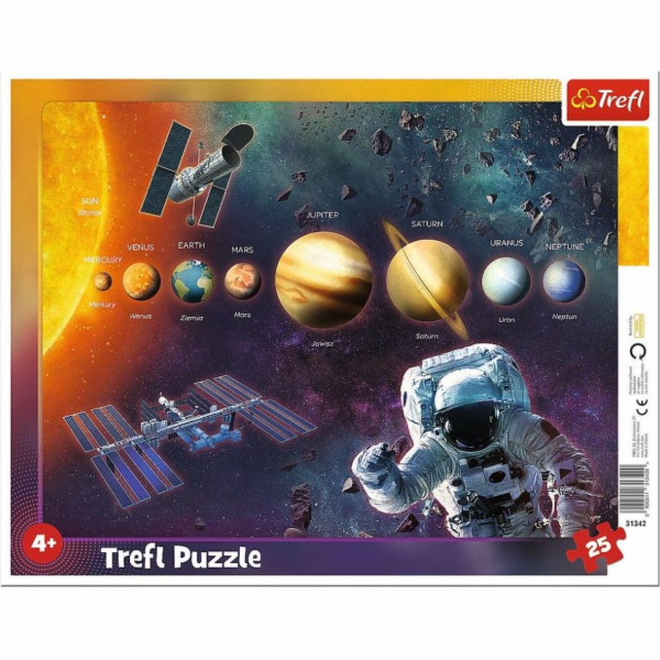 Trefl Frame Puzzle 25 Solární systém