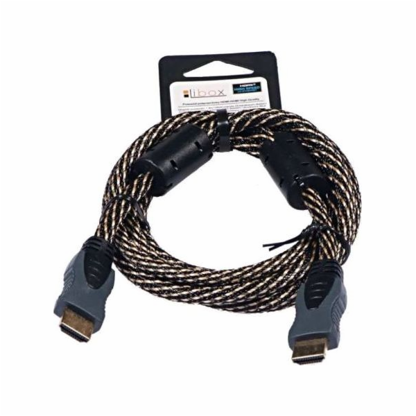 Libox HDMI kabel - HDMI 1,8m zlato (LB0039)